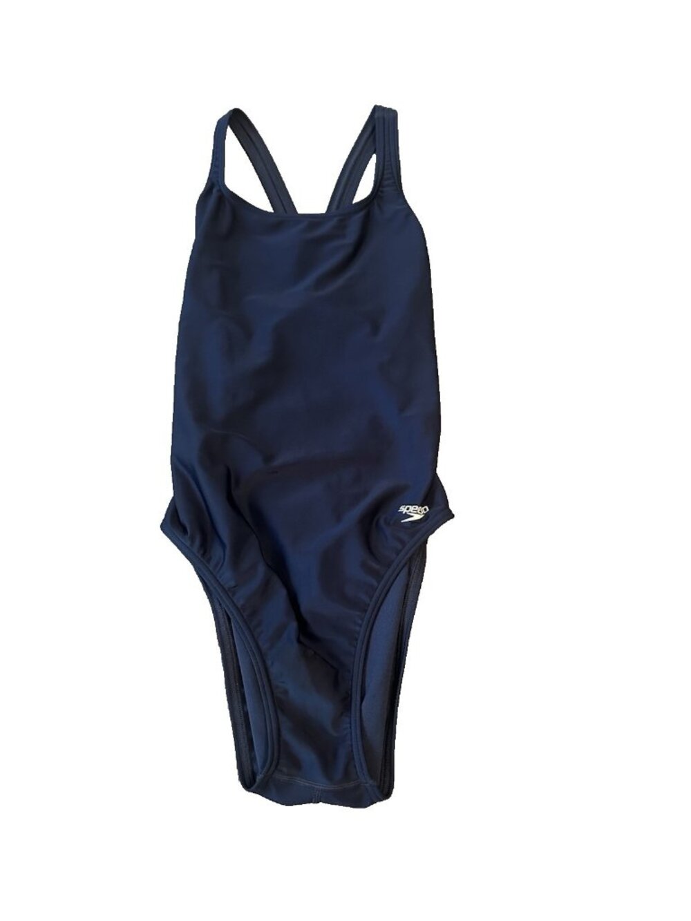 Speedo Pro LT Womens Navy Blue One Piece Competition Swimsuit 10/36 Training Lap